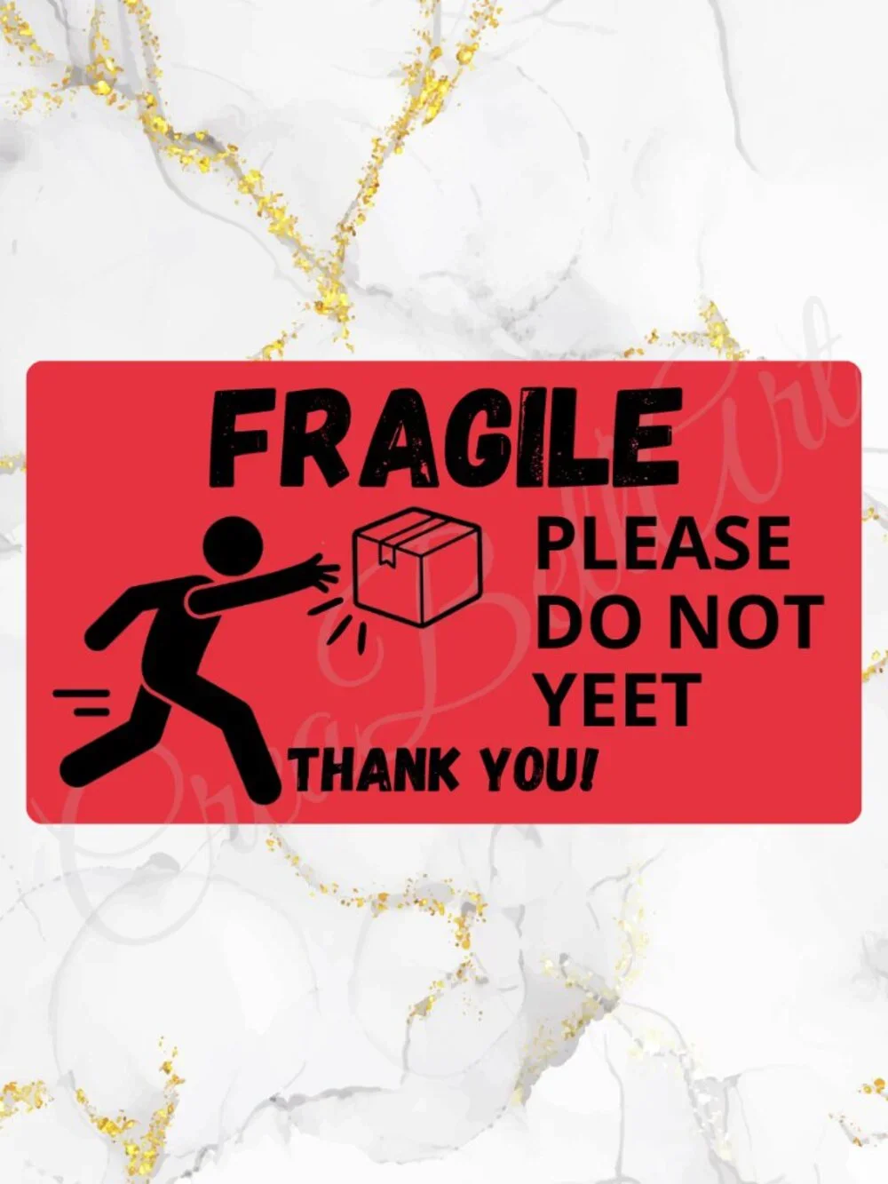 100 Fragile Stickers for Packaging | Small Business Labels